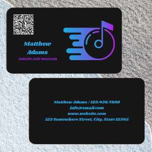 DJ-Anpassningsbar QR-kod Visitkort