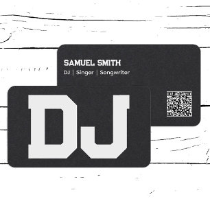 DJ-Anpassningsbar QR-kod Visitkort