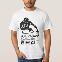 DJ anpassningsbar shirt - välj stil & färg