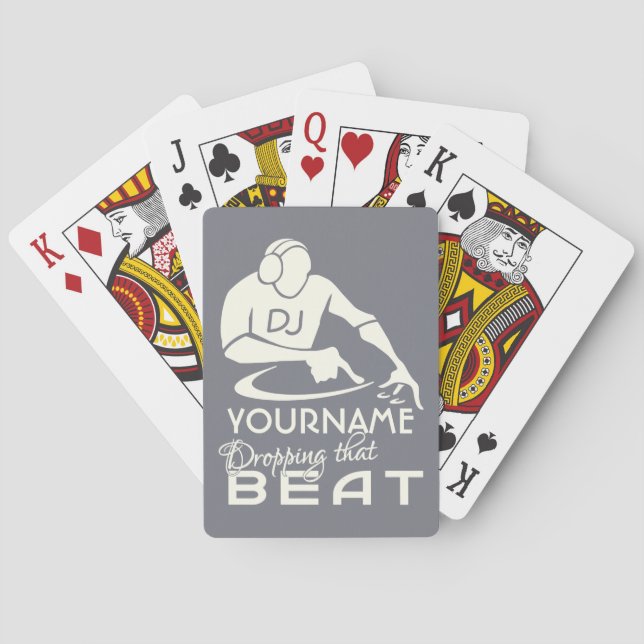 DJ anpassningsbar-spelkort Spelkort (Baksidan)
