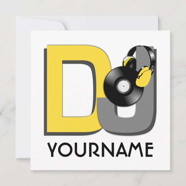 DJ-anpassningsbarnas inbjudan (Framsida)