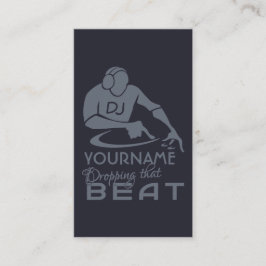 Dj-anpassningsbarvisitkortar Visitkort