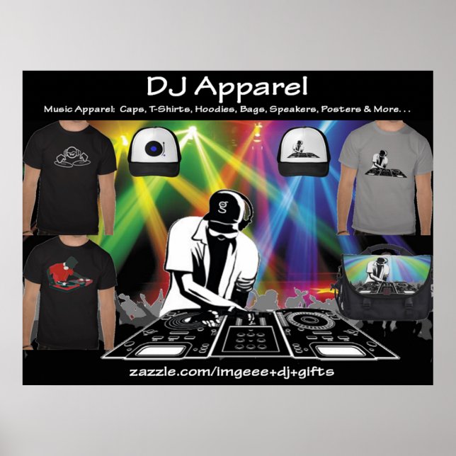 DJ Apparel Poster från G Clothing (Framsidan)