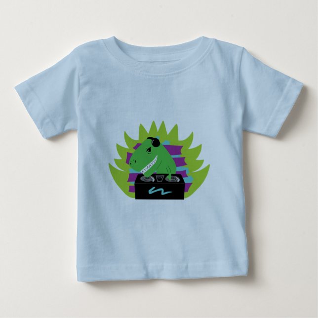 Dj-asaurus Rex Infant T-Shirt (Framsida)