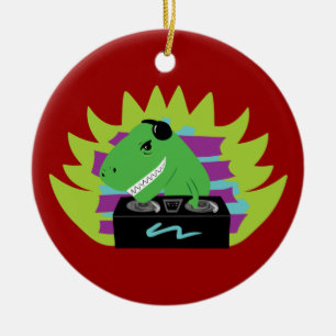 Dj-asaurus Rex Julgransprydnad Keramik
