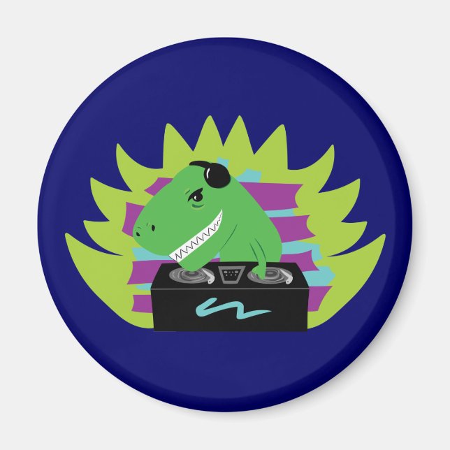 Dj-asaurus Rex Magnet (Framsidan)