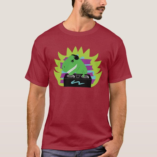 Dj-asaurus Rex T-Shirt (Framsida)