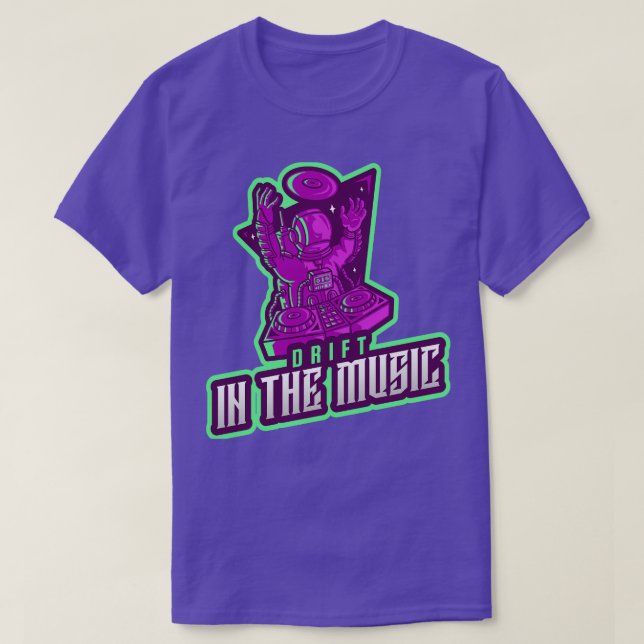 DJ Astronaut Techno Electronic House Dance Music T Shirt (Design framsida)