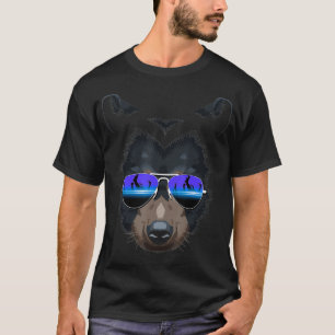 DJ Bear Grizzly Sunglasses T Shirt