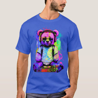 DJ Bear, Teddy, Tecknad, Music, konsertfestivaler T Shirt