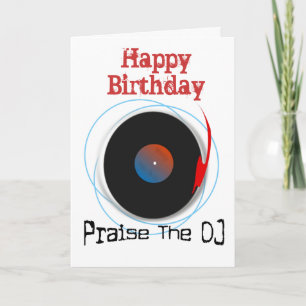 DJ Birthday-kort Kort