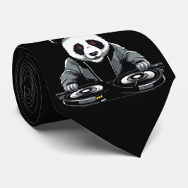 DJ Black and White Panda Slips