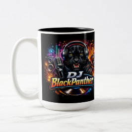 DJ BLACKPANTHER 2 Two-Tone COFFEE MUG Två-Tonad Mugg