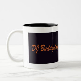 DJ buddydog banner mug Två-Tonad Mugg