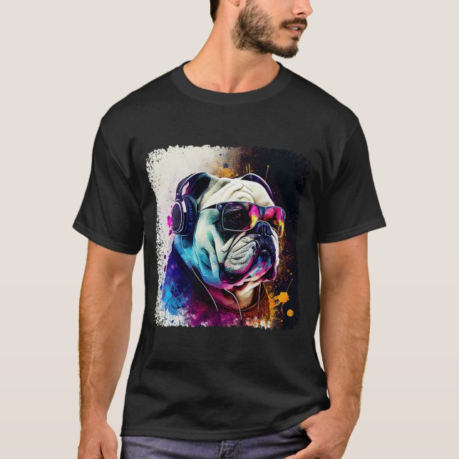 DJ Bulldog T Shirt (Framsida)
