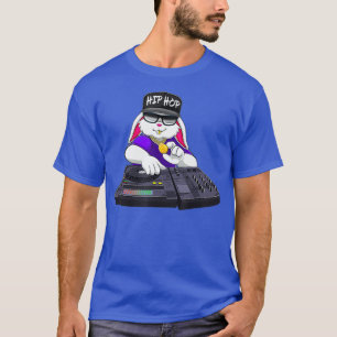 DJ Bunny Turntable Music Novelity Equalizer T Shirt