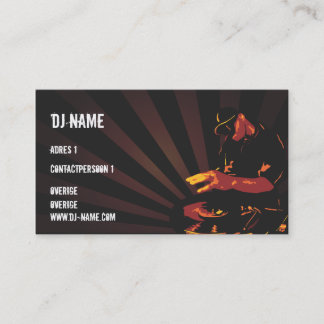 Dj Business card Visitkort