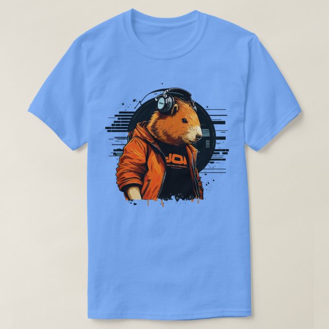 Dj Capybara 1 T Shirt (Design framsida)