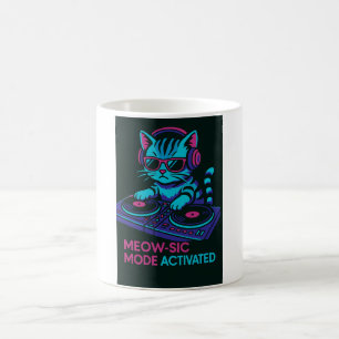 DJ Cat Coffee Mugg