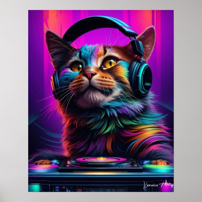 Dj cat  poster (Framsidan)