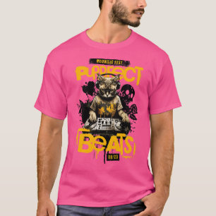 DJ Cat Purrfect Beats Meowsic Fest Turntable EDM G T Shirt