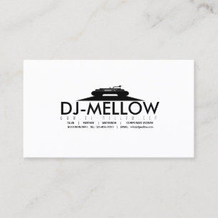 DJ CD Turnable Affärskort Visitkort