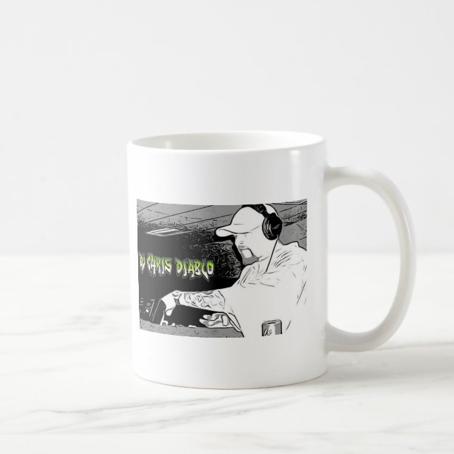 DJ CHRIS DIABLO - DJ LOGO 4 KAFFEMUGG (Höger)