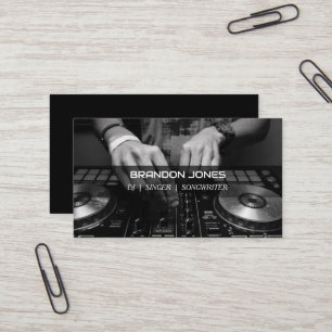 DJ Console Anpassningsbar Professionell Visitkort