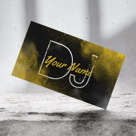 DJ Coola Guld Powder Party Music Visitkort