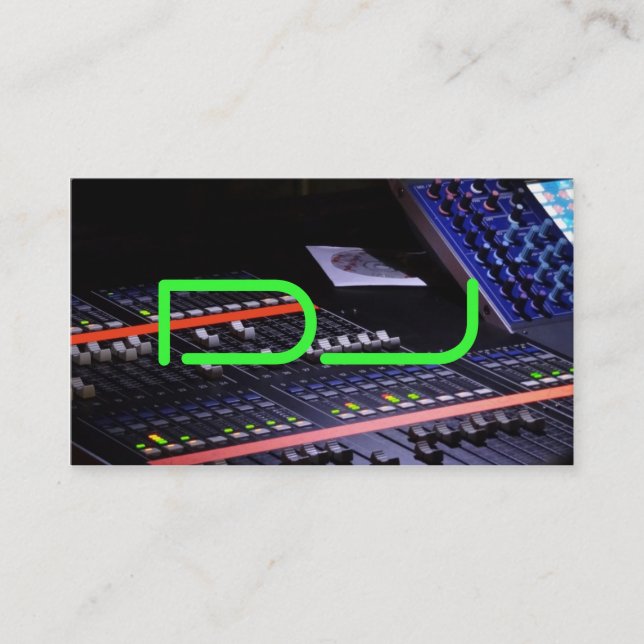 Dj-coola Visitkort (Framsida)