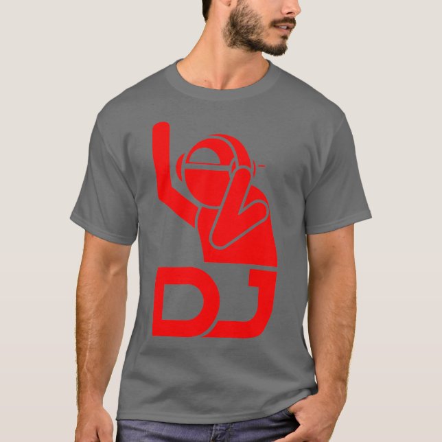 DJ Cute Disk Jockeys Music Composition Funny T Shirt (Framsida)