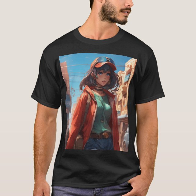 DJ Dam Black T-Shirt Design (Framsida)