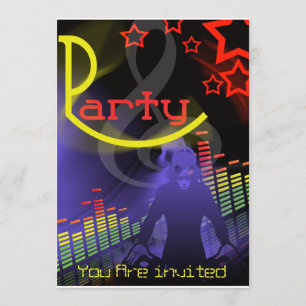 DJ Dance Party V3 Inbjudningar