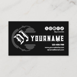 DJ Deejay Disc Jockey Business Card Visitkort