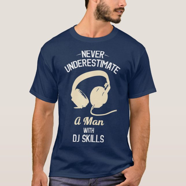 Dj Deejay Disk Jockey Night Klubb Djing Premium T Shirt (Framsida)