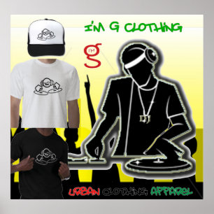 DJ Disk Jockey Poster från G Clothing
