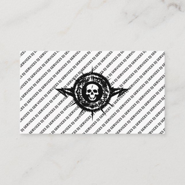 DJ Disk Jockey Services Dance Party Music Mixer Visitkort (Framsida)