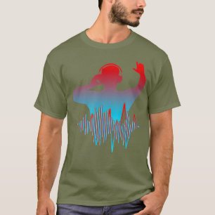 DJ Disk Jockey Techno Design for Party Musex T Shirt
