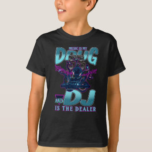 DJ Disk Jokey Turnable Party Music T Shirt