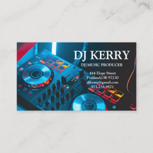 DJ Diskjockey Elektronisk Visitkort
