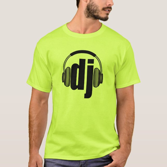 Dj - Diskjockey   t-skjortor T-shirt (Framsida)