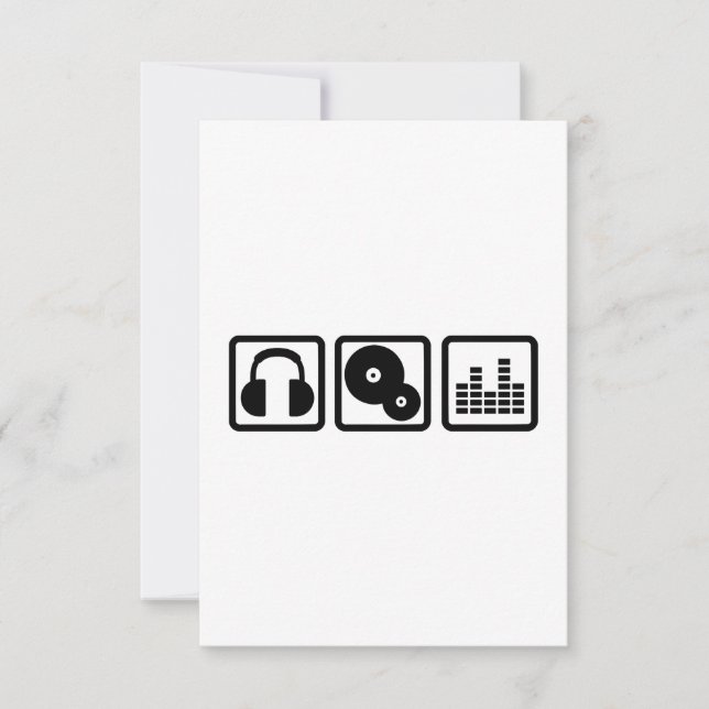 DJ Equalizer-hörlurar vinyl (Framsida)