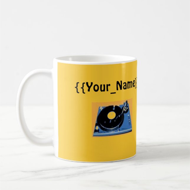 DJ:er gör musiken Kaffemugg (Vänster)