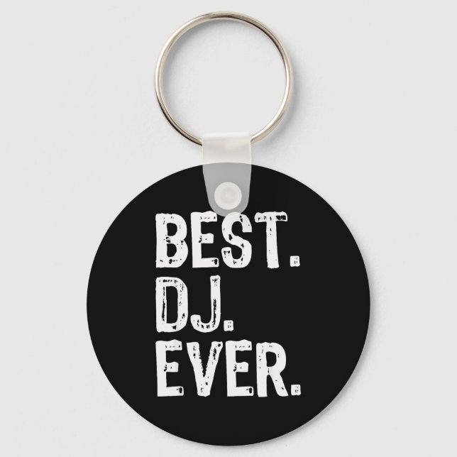 Dj Ever Funny Gift Christmas  Nyckelring (Framsida)