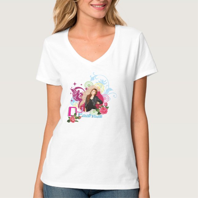 Dj Faahsai Kvinnor V-ringad T-Shirt (Framsida)