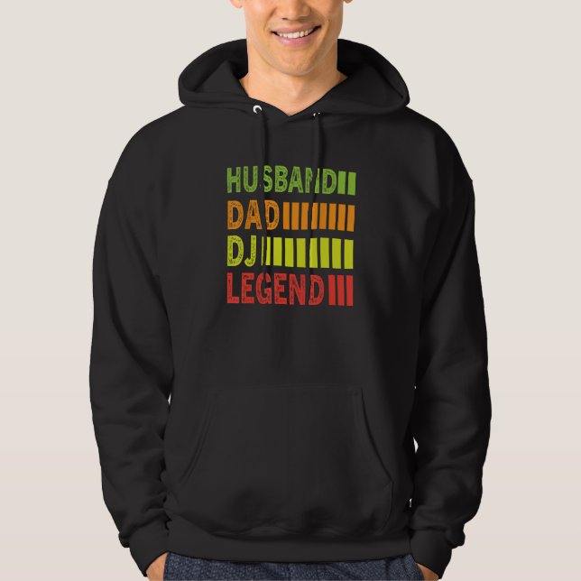 DJ Father s Day Husband Dad Dj Legend Music Dj Hoodie (Framsida)