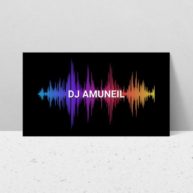 DJ-filer med Vinkar Färgad för fetstil, Audio Visitkort (Skapare uppladdad)