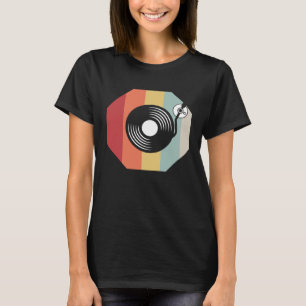 DJ för Manar Graphic Techno Discjockey Disk Jockey T Shirt