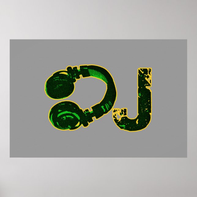 DJ för murar, spela musik Poster (Framsidan)