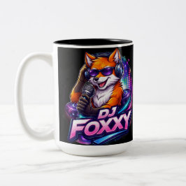 DJ FOXXY 2 Two-Tone COFFEE MUG Två-Tonad Mugg